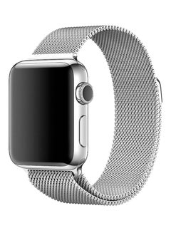 Replacement W6 Magnetic Watch Band Strap For iWatch Series 2/3/4 42-44mm Silver