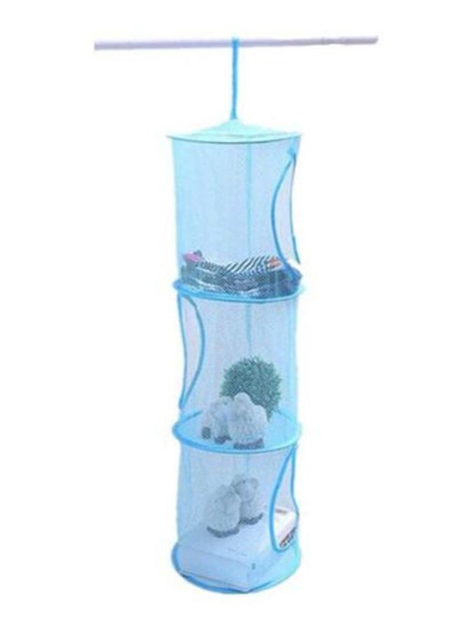 Door Closet Hanging Storage Net Blue  - Image 2