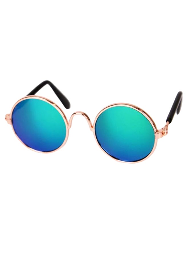 Classic Retro Sunglasses Blue/Gold/Black