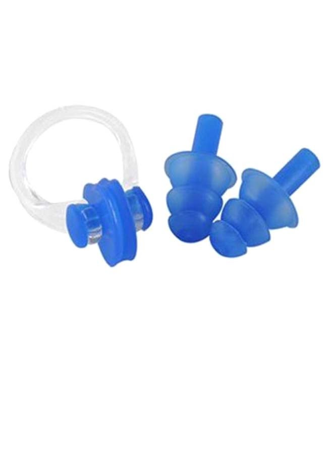 Generic Pair Of Silicone Ear Plugs And Nose Clip Set - Image 1