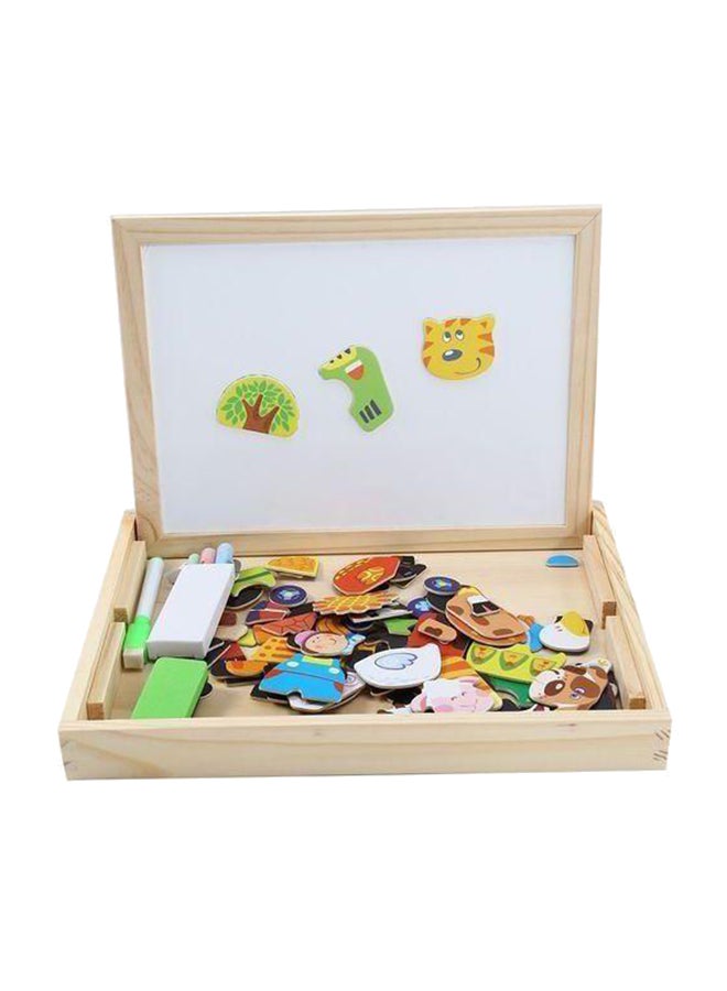 Wooden Magnetic Drawing Board Puzzle 30 x 23 x 3.50centimeter  - Image 1