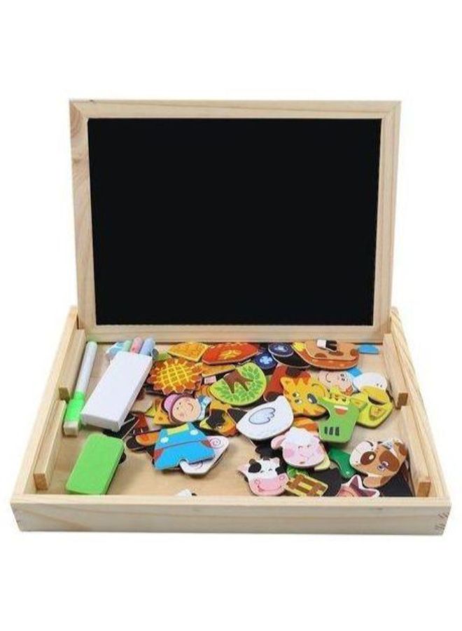 Wooden Magnetic Drawing Board Puzzle 30 x 23 x 3.50centimeter  - Image 2