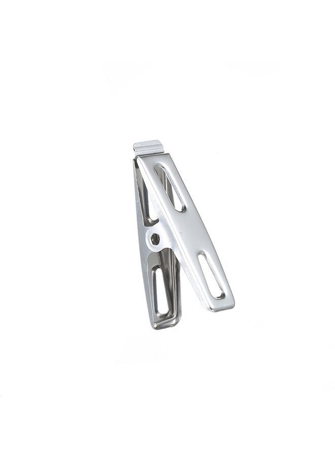 Generic - 20-Piece Stainless Steel Clothes Clips Silver 2x9x0.056cm - Image 1