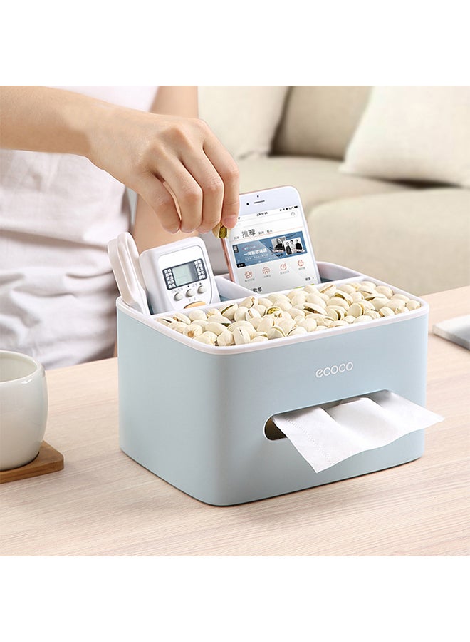 ecoco Multifunctional Facial Tissue Holder Blue 12.3x16.5x0.455cm  - Image 2