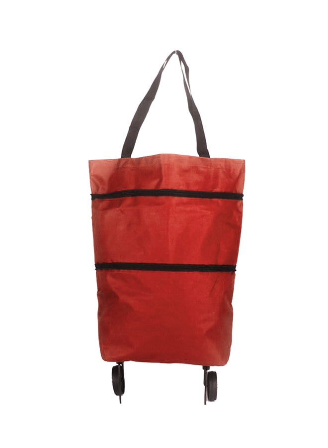 Multifunctional Shopping Trolley Bag Red - Image 1