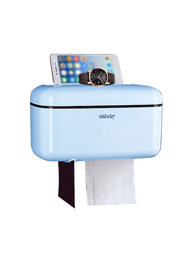 Multifunctional Paper Roll Tissue Box Blue 14x15x0.48cm  - Image 2