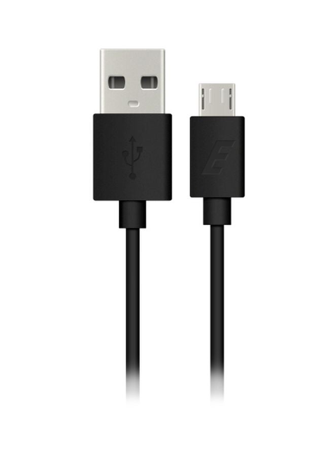 إنرجايزر كابل Micro USB قصير للشحن السريع بمقاومة فائقة وتقنية عالية بقوة 2.4 أمبير أسود - Image 1