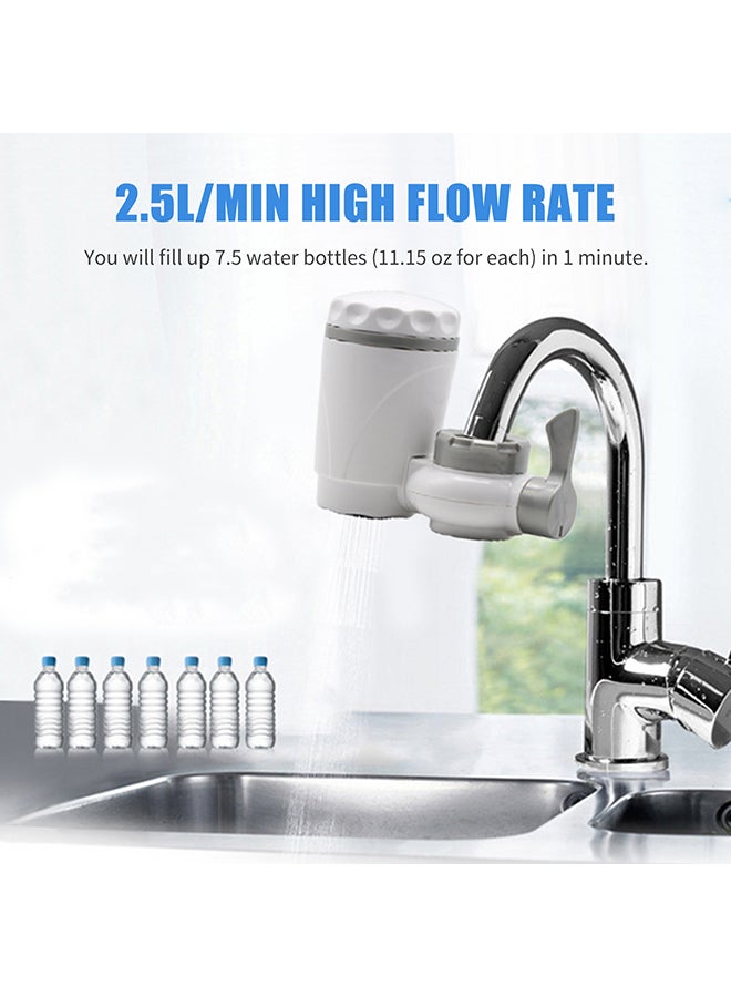 Faucet Water Filter With Activated Carbon Silver 14.5cm - Image 2