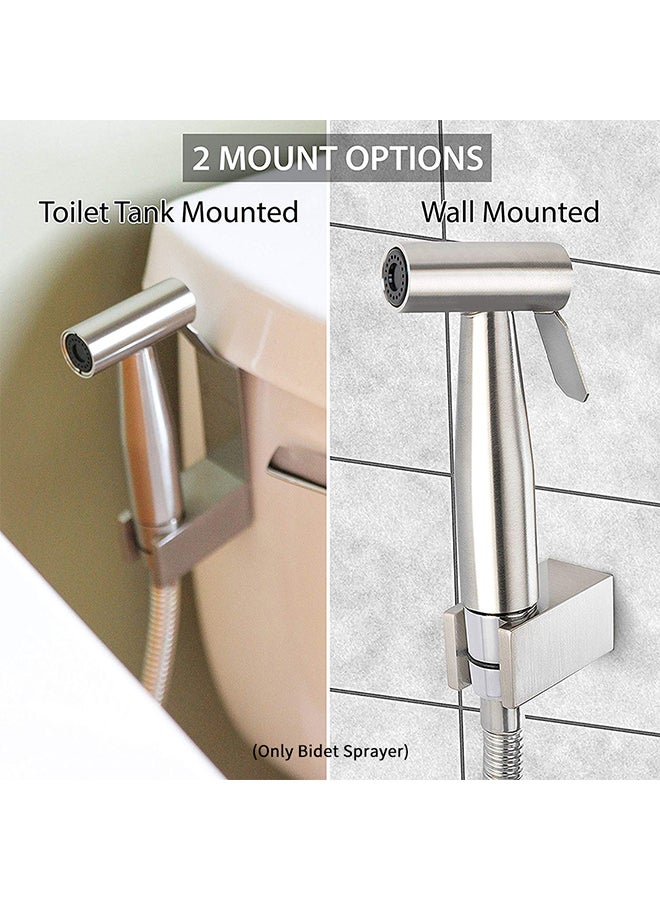 Handheld Bidet Sprayer Silver 5.7x5.3x3cm  - Image 3