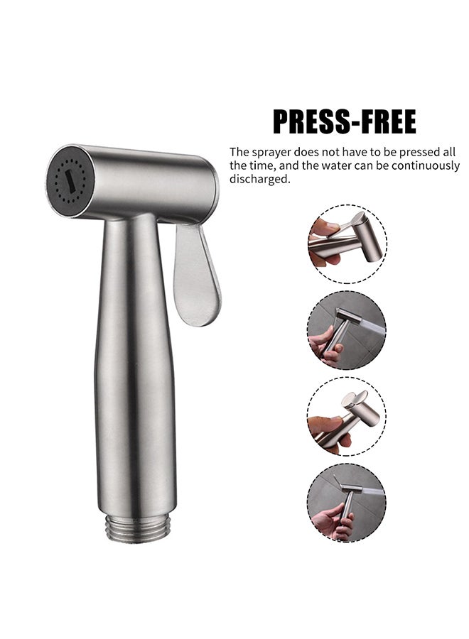 Handheld Bidet Sprayer Silver 5.7x5.3x3cm  - Image 4