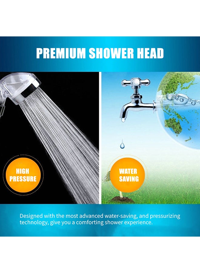 High Pressure Shower Head Silver 3.14inch - Image 5