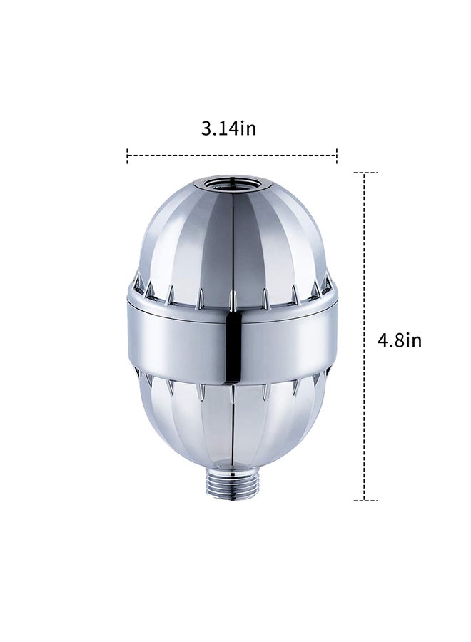 رأس دش عالي الضغط فضي 4.8x3.14بوصة - Image 3