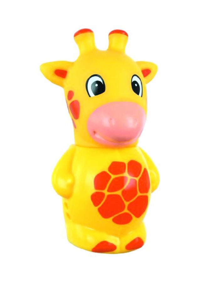 Flipper Giraffe Shaped Tooth Brush Holder Yellow/Red 6x13x18cm - Image 1