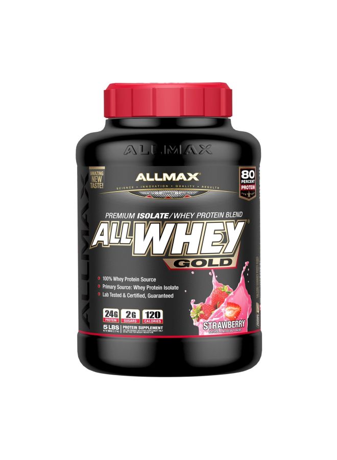 AllMax Nutrition AllWhey Gold Protein Supplement - Strawberry