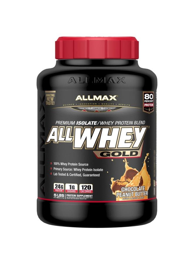 AllMax Nutrition - AllWhey Gold Whey Protein Isolate - Chocolate Peanut Butter - Image 1