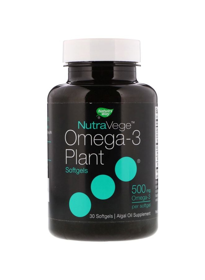 NutraVege Omega-3 Plant 500mg - 30 Softgels