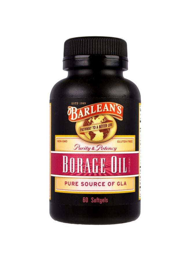 BARLEAN'S Borage Oil Dietary Supplement - 60 Capsules
