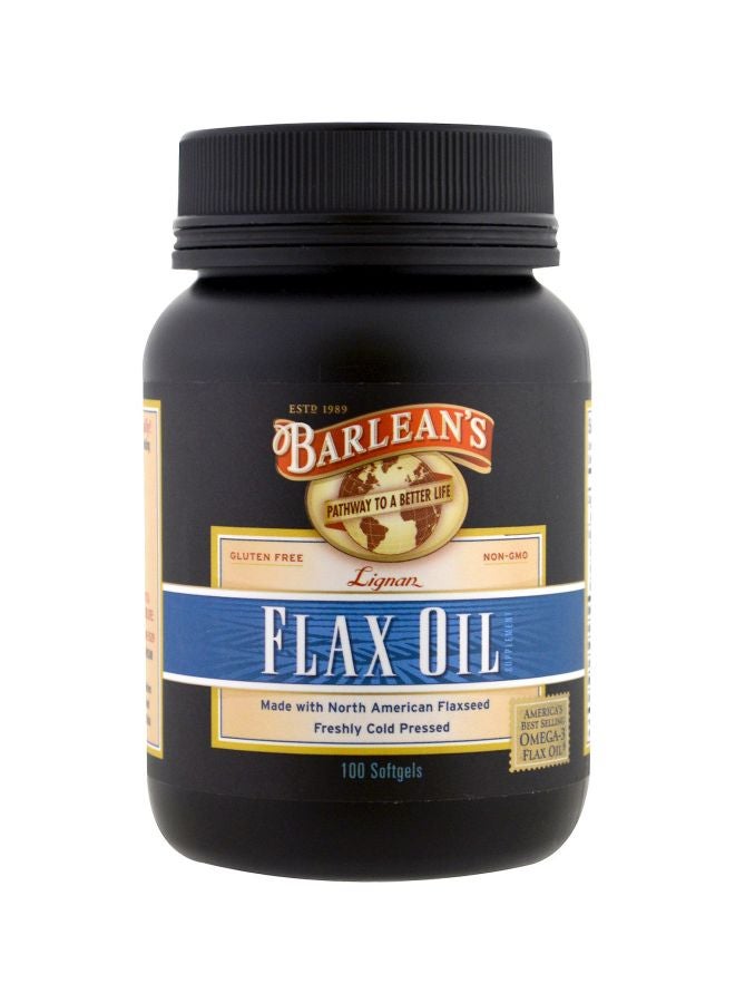 BARLEAN'S Lignan Flax Oil - 100 Softgels