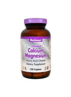 Bluebonnet Nutrition Calcium Magnesium Chelated Dietary Supplement - 120 Caplets 