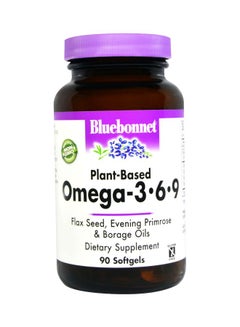 Bluebonnet Nutrition Plant-Based Omega-3-6-9 Dietary Supplement - 90 Softgels 
