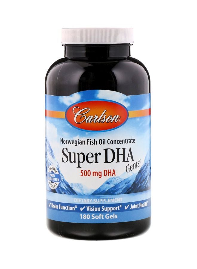 Carlson Labs Super-DHA Gems 500mg - 180 Softgels 
