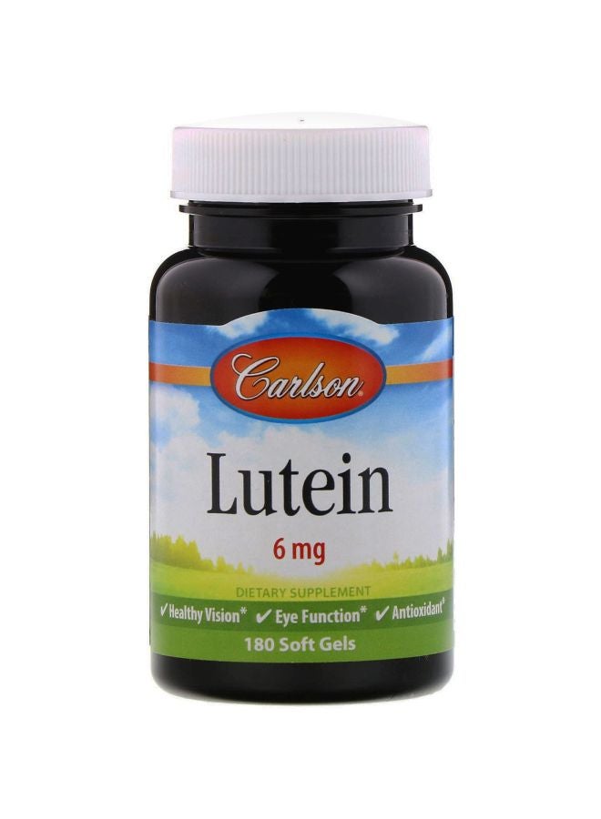 Carlson Labs Lutein Dietary Supplement 6 mg - 180 Softgels 