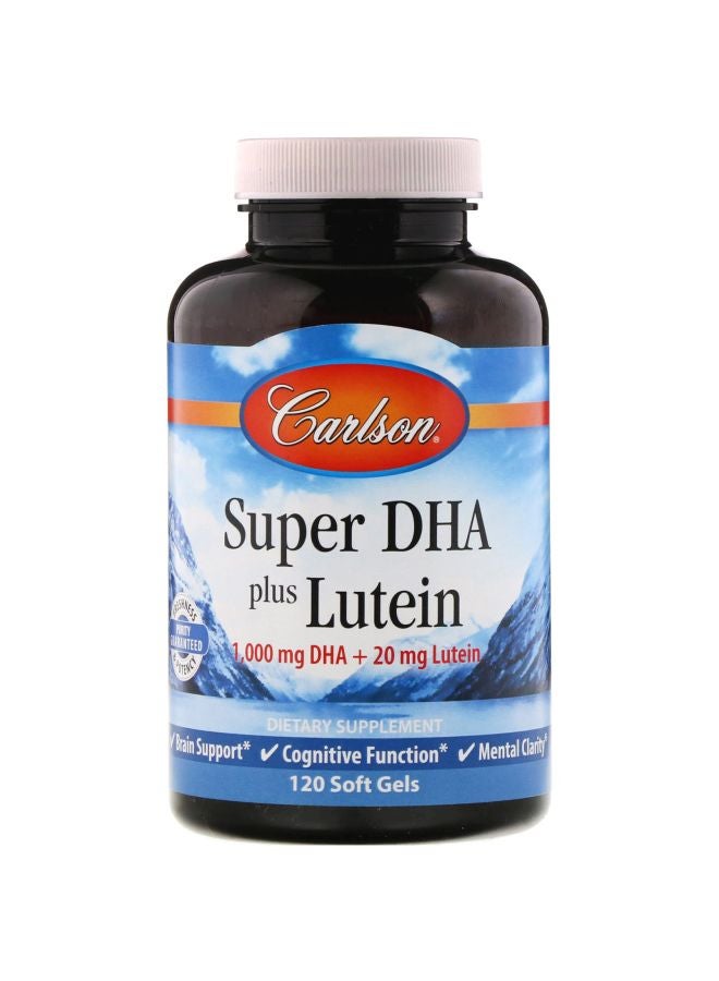 كارلسون لابس عنوة مكمل غذائي سوبر دي إتش إيه بلس لوتين - 120 كبسولة هلامية