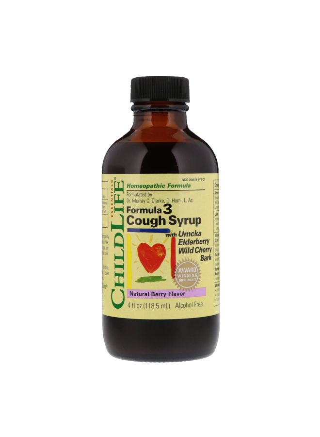 CHILDLIFE Formula 3 Cough Syrup - Natural Berry 
