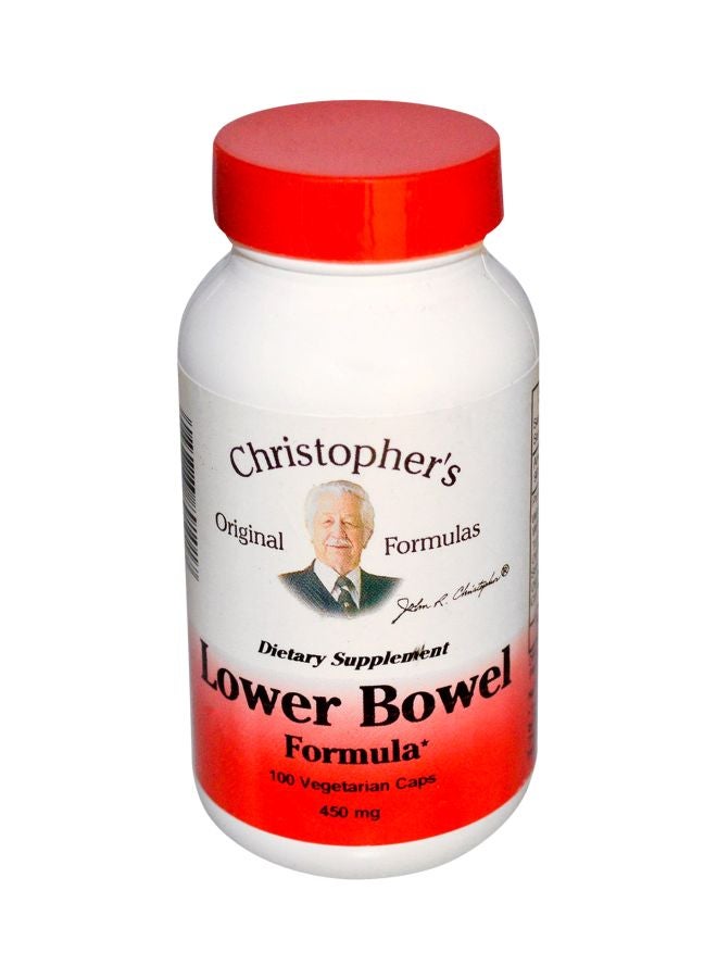 Christopher's Original Formulas - Lower Bowel Formula Dietary Supplement 450 mg - 100 Veggie Capsules - Image 1