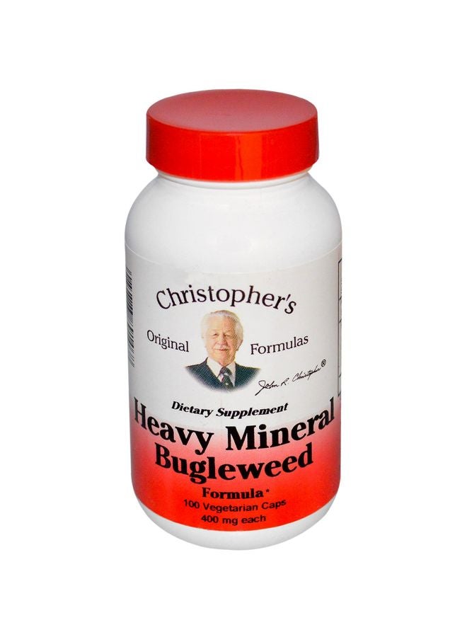 Christopher's Original Formulas - Heavy Mineral Bugleweed Formula Dietary Supplement 400mg - 100 Vegetarian Caps - Image 1