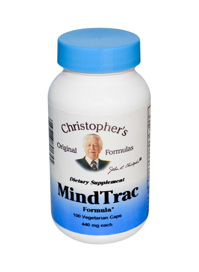 Christopher's Original Formulas MindTrac Dietary Supplement 440mg - 100 Capsules 
