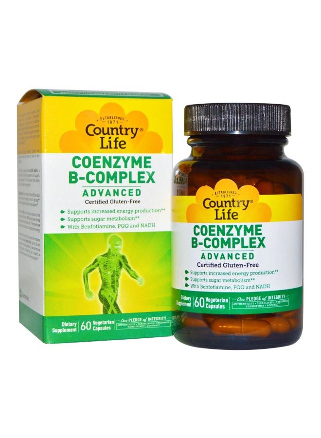 Country Life Coenzyme B-Complex Dietary Supplement - 60 Capsules