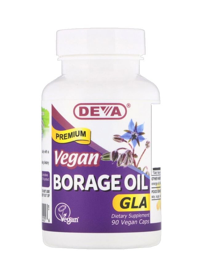 Deva Vegan Premium Borage Oil Dietary Supplement - 90 Capsules 