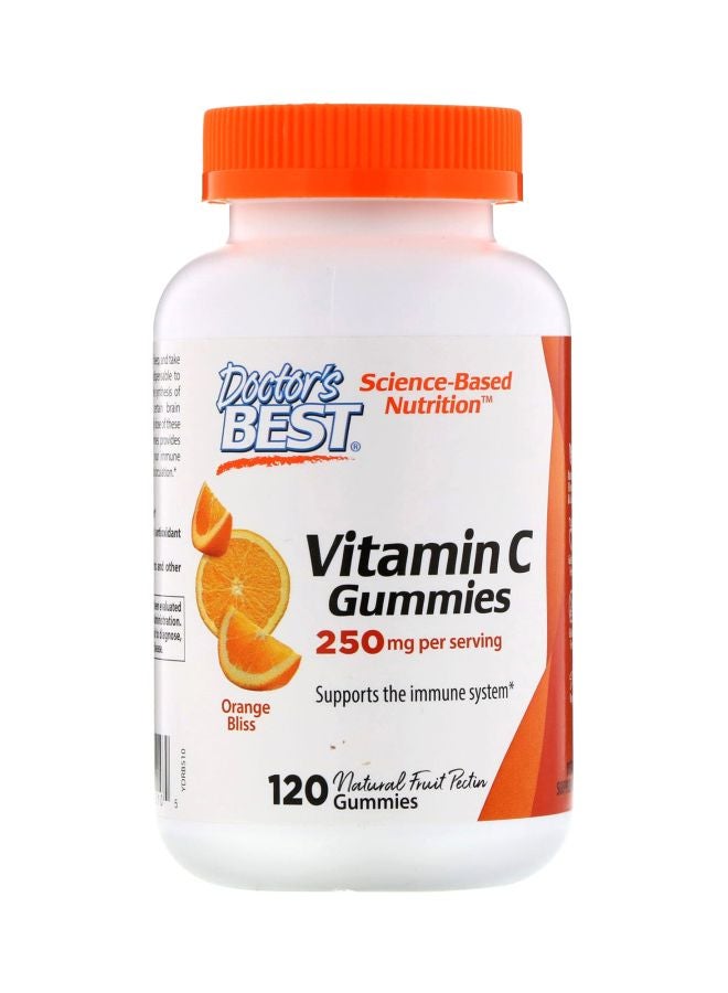 Doctor's BEST Vitamin C Dietary Supplement 250mg 120 Gummies 
