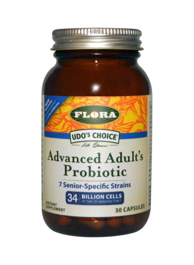 فلورا مكمل غذائي بروبيوتيك أدفاسند للكبار - 30 كبسولة
