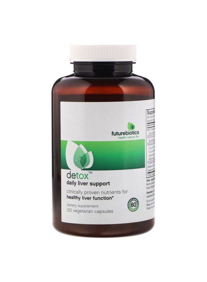 فيوتشر بايوتكس مكمل غذائي ديتوكس اليومي لدعم الكبد - 120 كبسولة نباتية