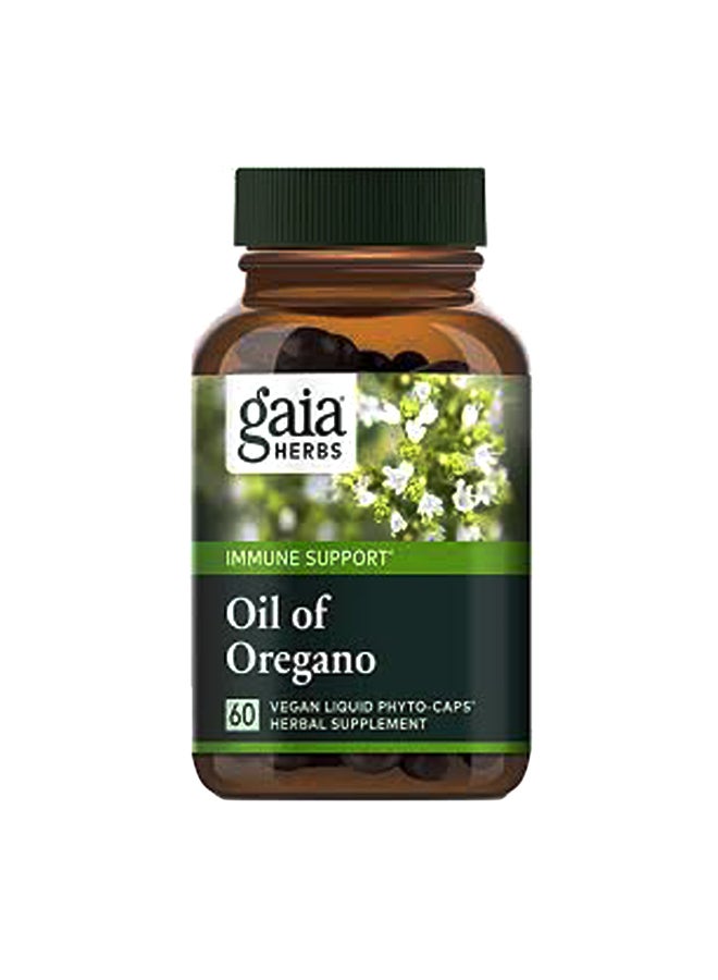 Gaia Herbs Oil Of Oregano Dietary Supplement - 60 Vegan Liquid Phyto Caps 