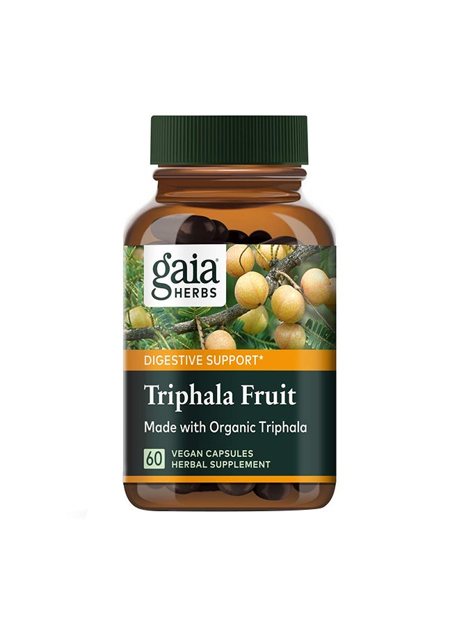 Gaia Herbs Triphala Fruit Herbal Supplement - 60 Vegan Capsules  - Image 1