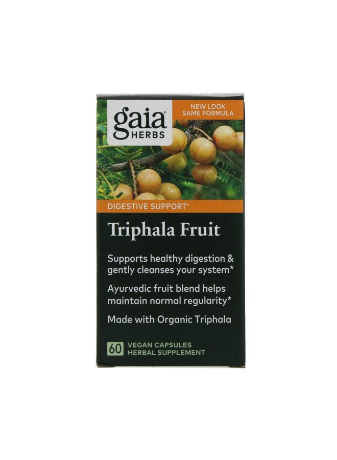 Gaia Herbs Triphala Fruit Herbal Supplement - 60 Vegan Capsules  - Image 2