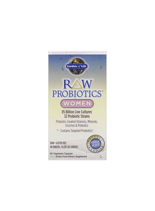 Garden of Life - Raw Probiotics Dietary Supplement - 90 Vegetarian Capsules - Image 1