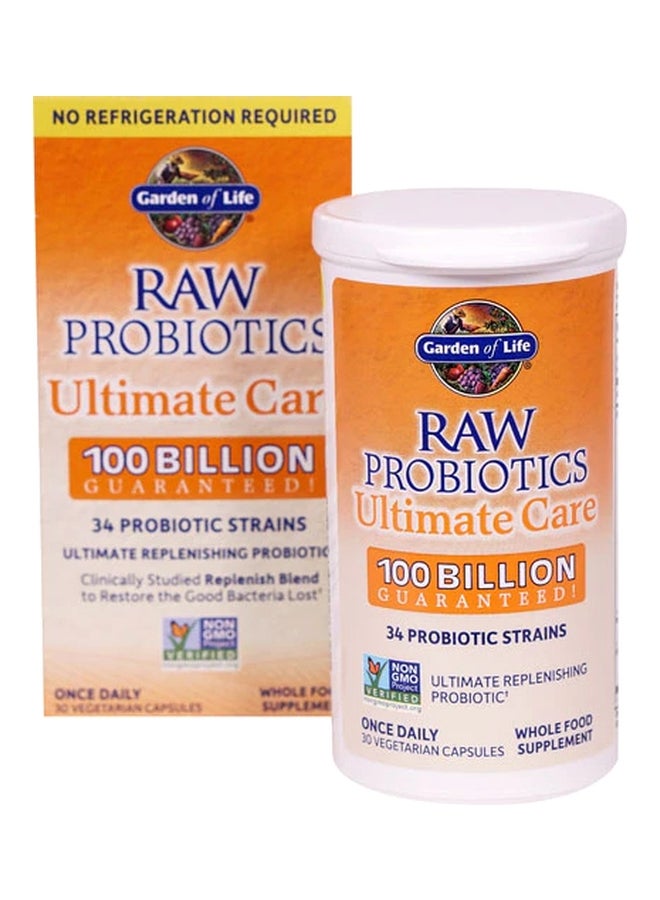 RAW Probiotics Ultimate Care - 30 Vegetarian Capsules - v1578578238/N33129099A_1