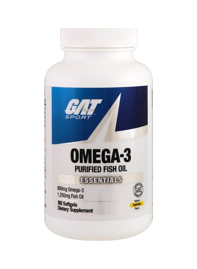 جات مكمل غذائي أوميجا 3 عيار 800 مجم - 90 كبسولة هلامية