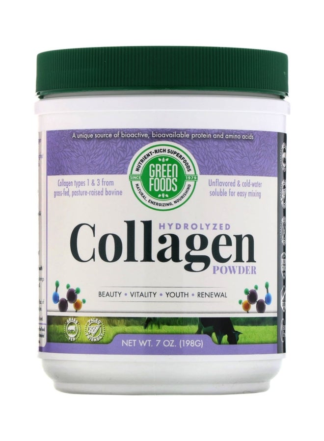 Green Foods Hydrolyzed Collagen Powder Supplement 