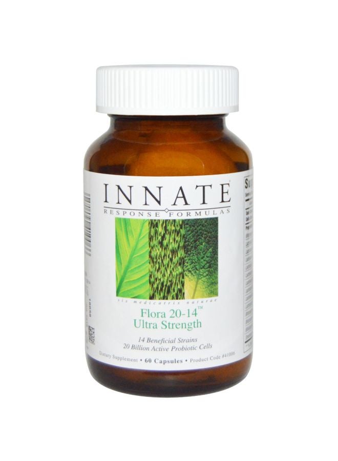 إينيت ريسبونس فورميولاز مكمل غذائي ألترا إنتينسيف بروبيوتيك فلورا 20-14 - 60 كبسولة