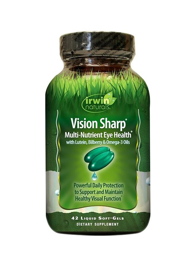 Irwin Naturals Vision Sharp Multi-Nutrient Eye Health Dietary Supplement - 42 Capsules 