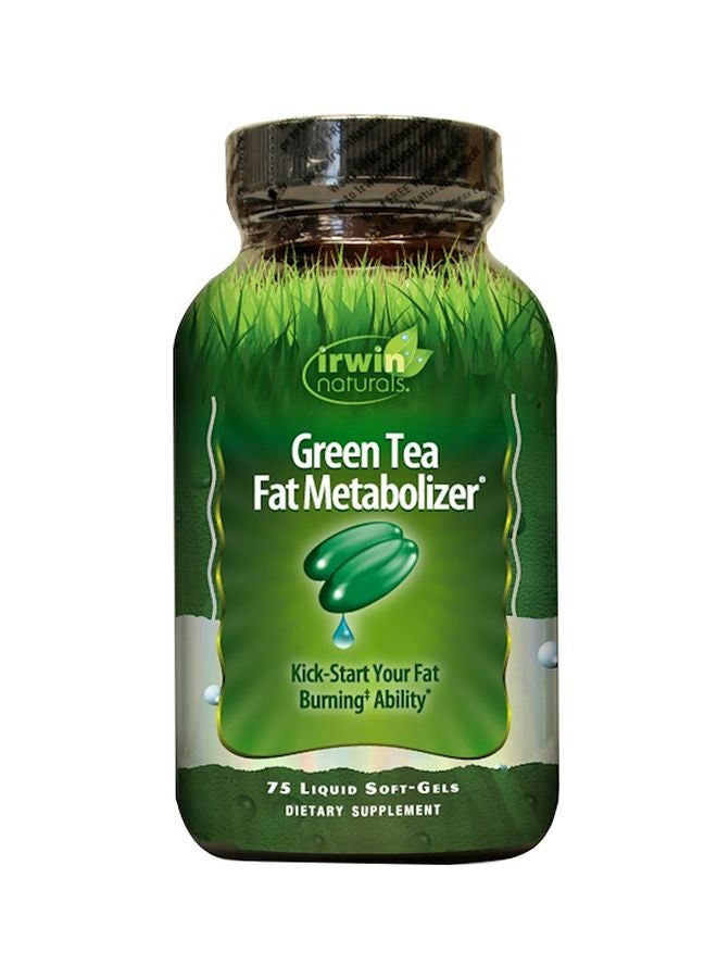 Irwin Naturals Green Tea Fat Metabolizer Dietary Supplement 75 Liquid Soft Gels 