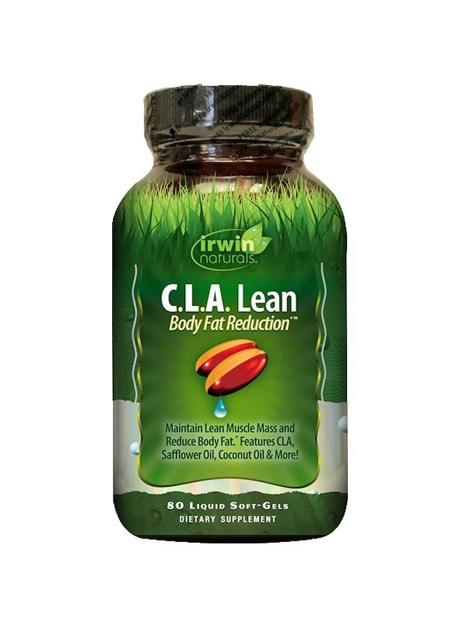 Irwin Naturals C.L.A. Lean Body Fat Reduction Dietary Supplement - 80 Liquid Soft-Gels 