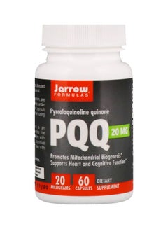 مكمل غذائي PQQ بتركيز 20 ملجم من 60 كبسولة