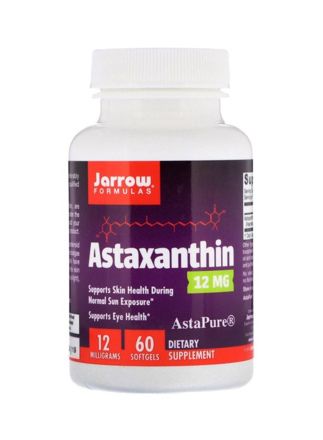 جارو فورملاز المكمل الغذائي أستازانتين 12 مجم - 60 كبسولة هلامية لينة