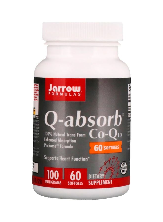 jarrow formulas Q-Absorb Co-Q10 Dietary Supplement 100mg - 60 Softgels